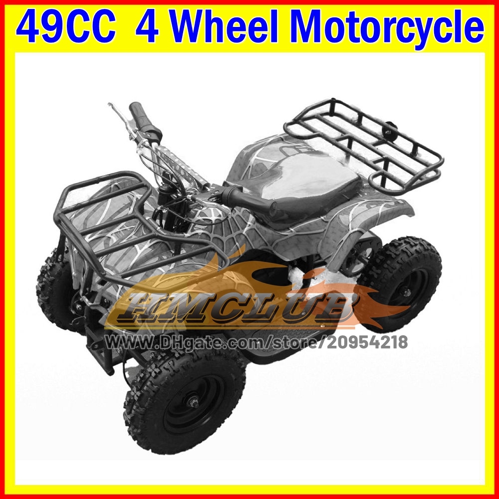 Kids Adult ATV UTV MOTO Powerful 4 Wheels MINI Quad Bike 4x4 2 Stroke 49CC 50CC ATV OFF Road Motorcycle For Kids Boys Girls Children Birthday Gifts Mo
