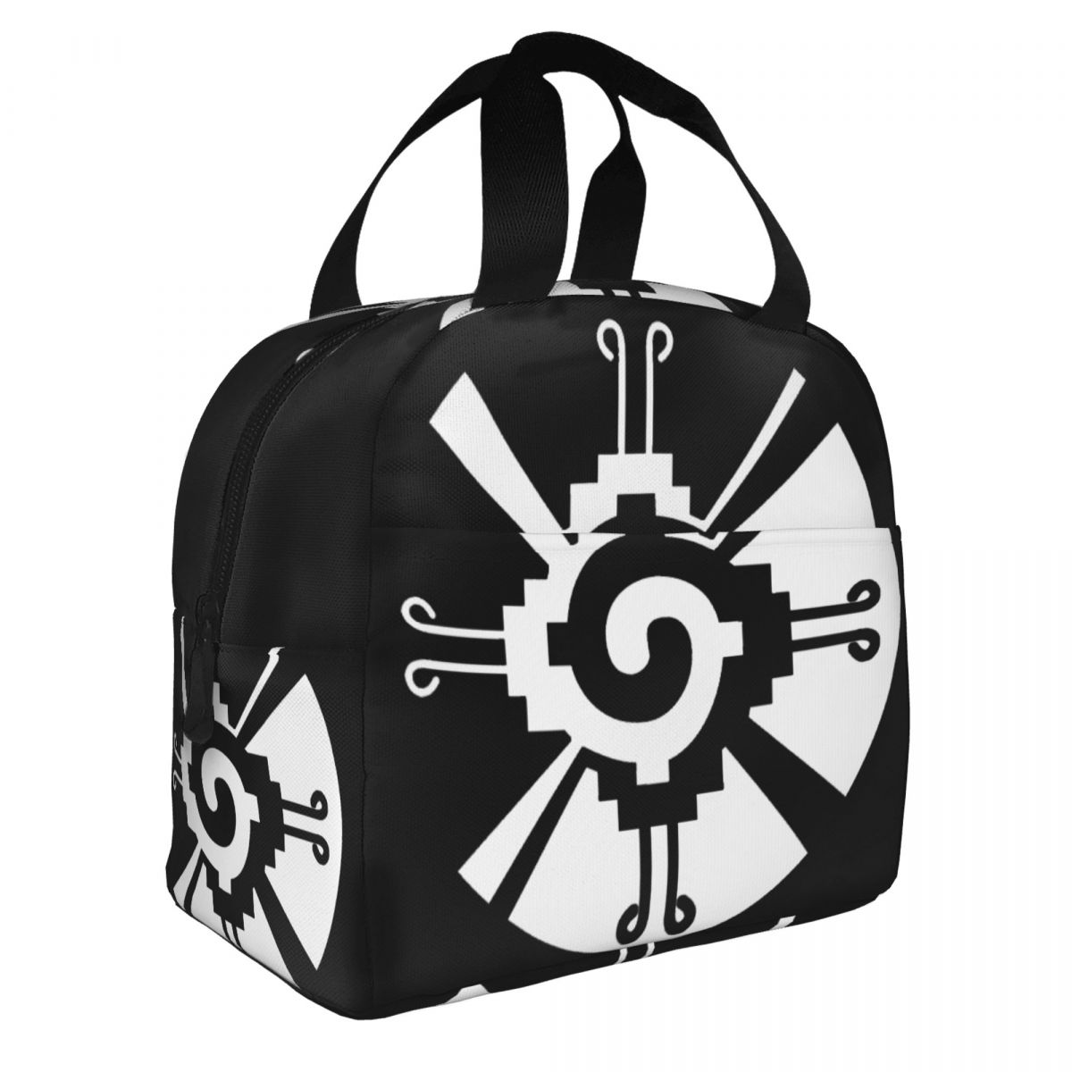 Hunab Ku Mayan Aztec Sacred Symbol Thermal Insulated Lunch Bag Women Resuable Lunch Container School Travel Storage Food Box