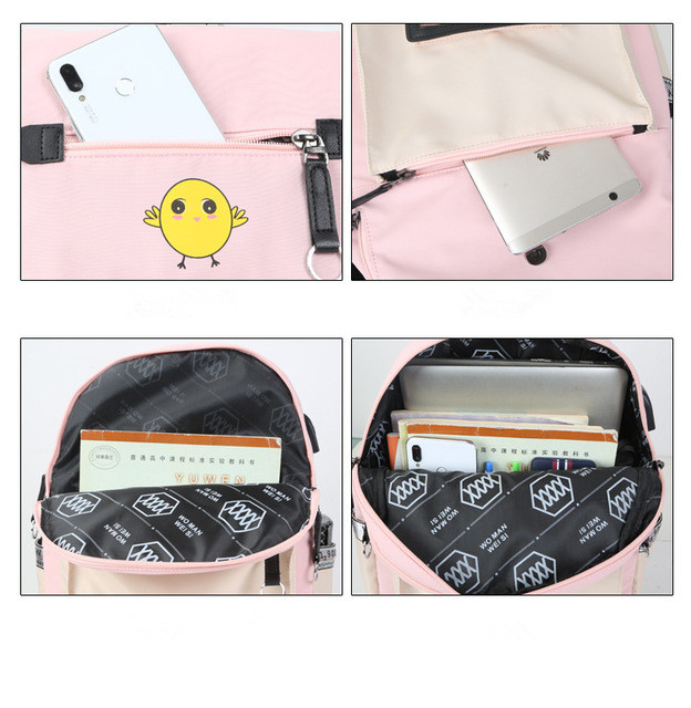 Waterproof Children School Bags for Girls USB School Backpacks With squirrel Kids Printing Schoolbag Kids Satchel Teens mochila