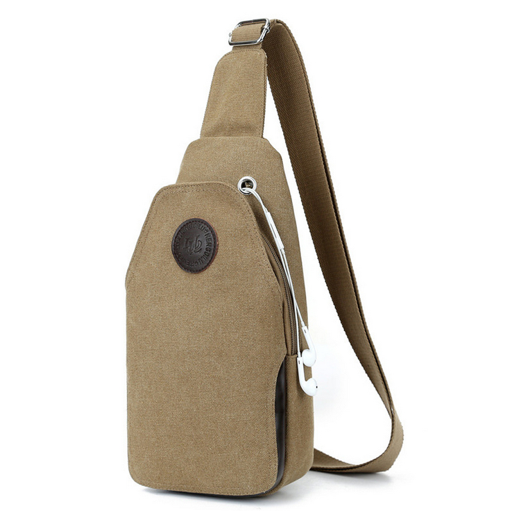NEW Chest Pack Travel By Walking Military Messenger Bag Canvas Bag For Men Chest Sling Pack One Single Shoulder Man