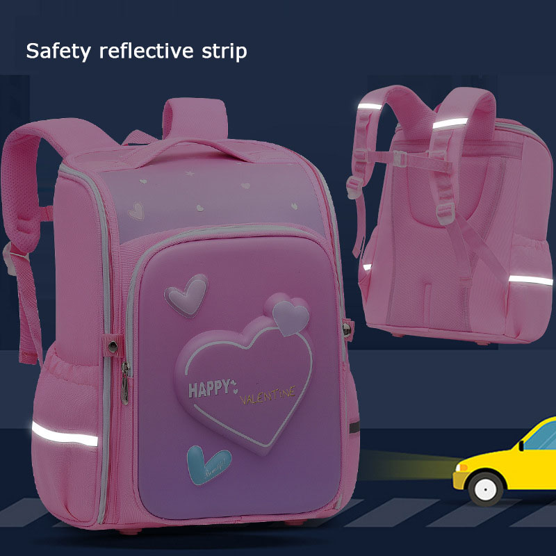 New 3D Cute Orthopedic School Bags For Girls Boys Cartoon Dinosaur Backpacks Kids High Capacity Waterproof 1-6 Grade School bag