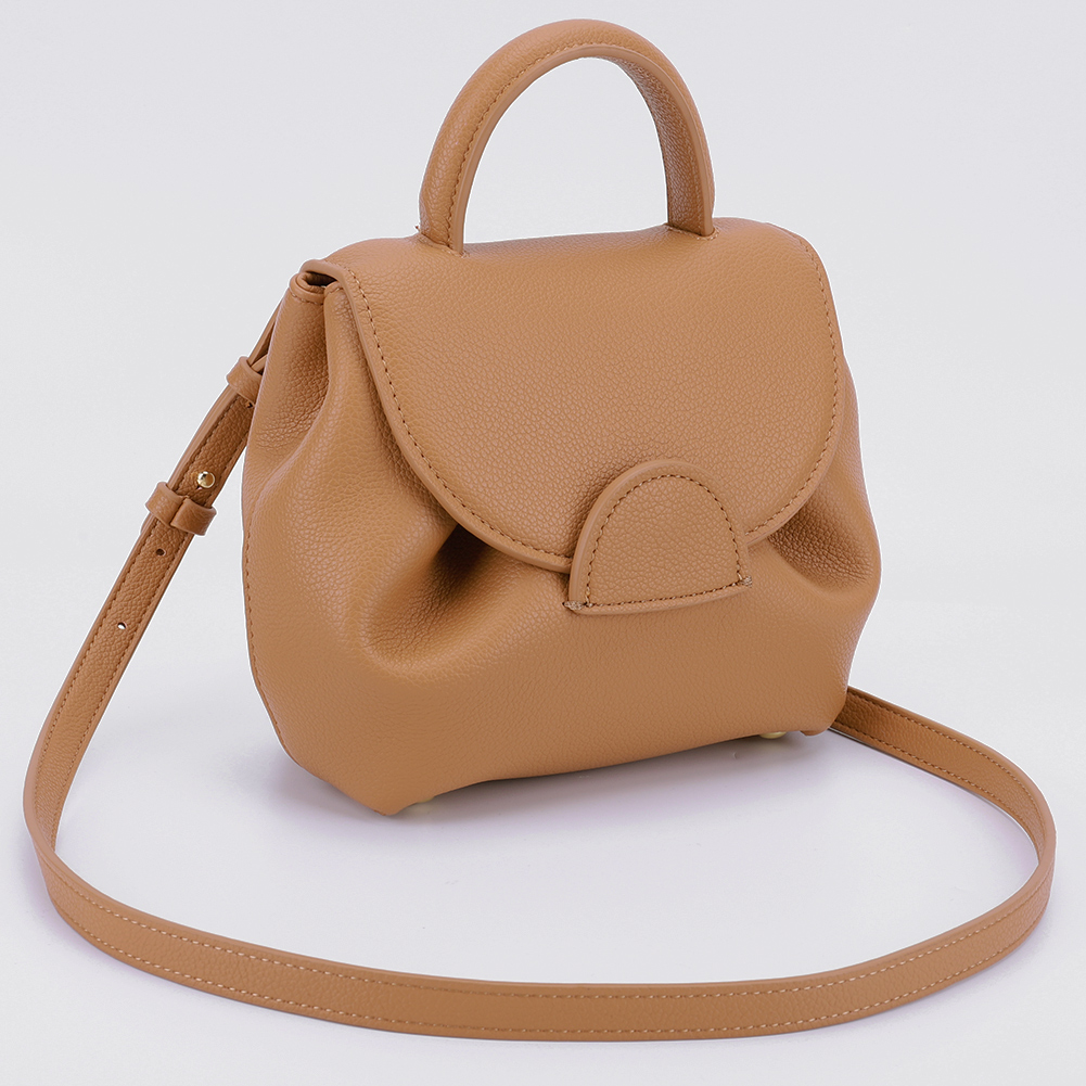2024 Women Fashion Shoulder Bag PU Leather Elegant Handbag Large Capacity Simple Satchel Bag Detachable Strap Chic Crossbody Bag