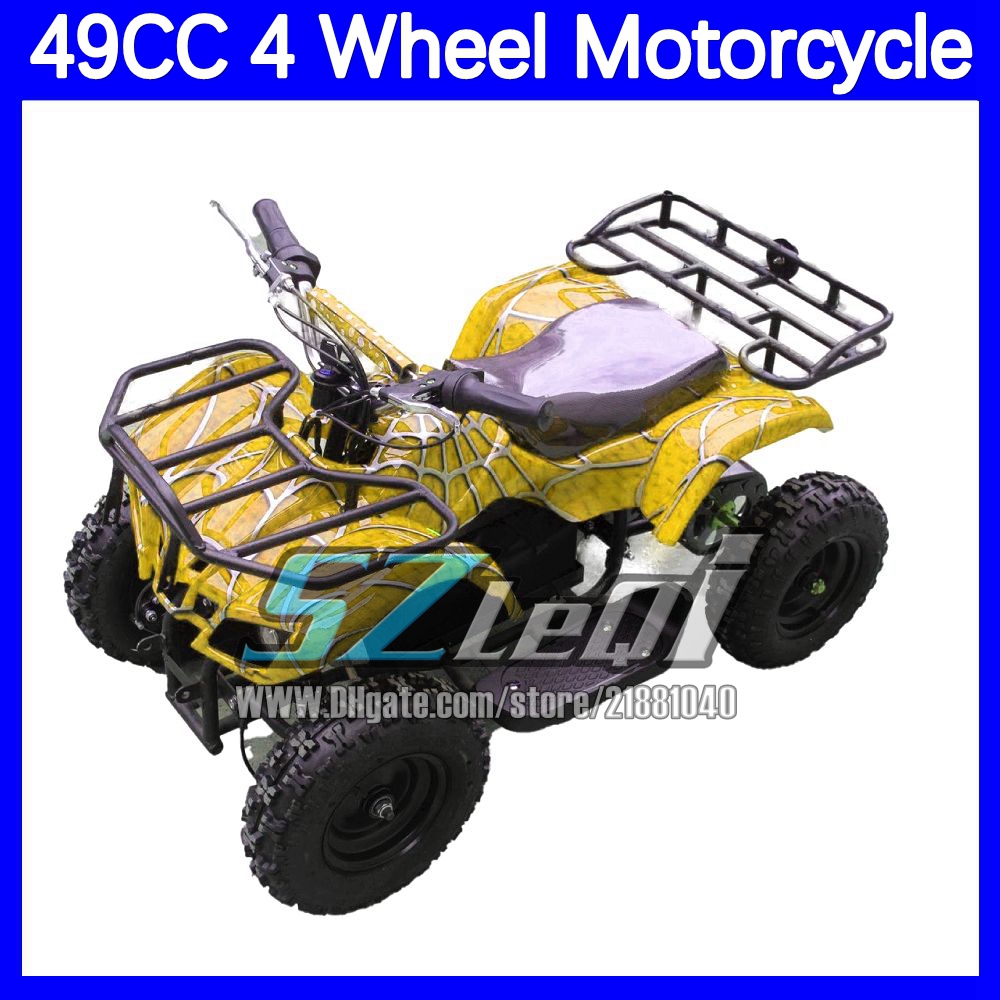 Kids Adult ATV UTV MOTO ATV OFF-road Motorcycle 49CC 2 Stroke Gas Gasoline Engine Racing MOTO Dirt Bike Four Wheel Motorbike For Boy Girl Child Studen