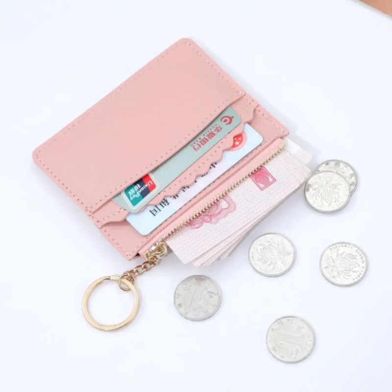 Fashion Large-capacity Leather Card Bag Zipper Money Multi-card Slot Coin Purse