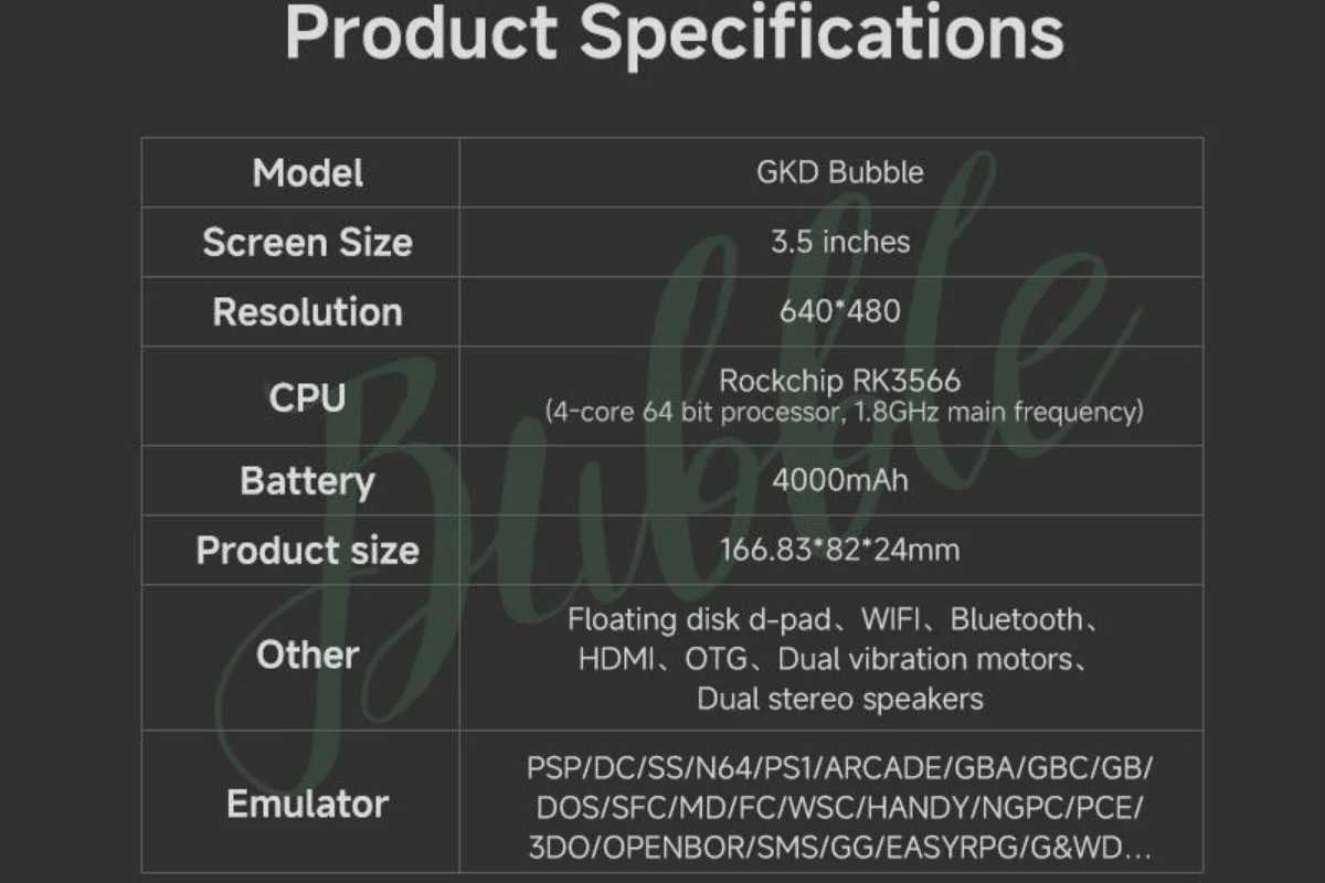 Game machine Gkd Kiddy Bubble 3.5 Inch 4000ma Rk3566 Processor Video Output Portable Retro Nostaic Handheld Game hine. Z241107