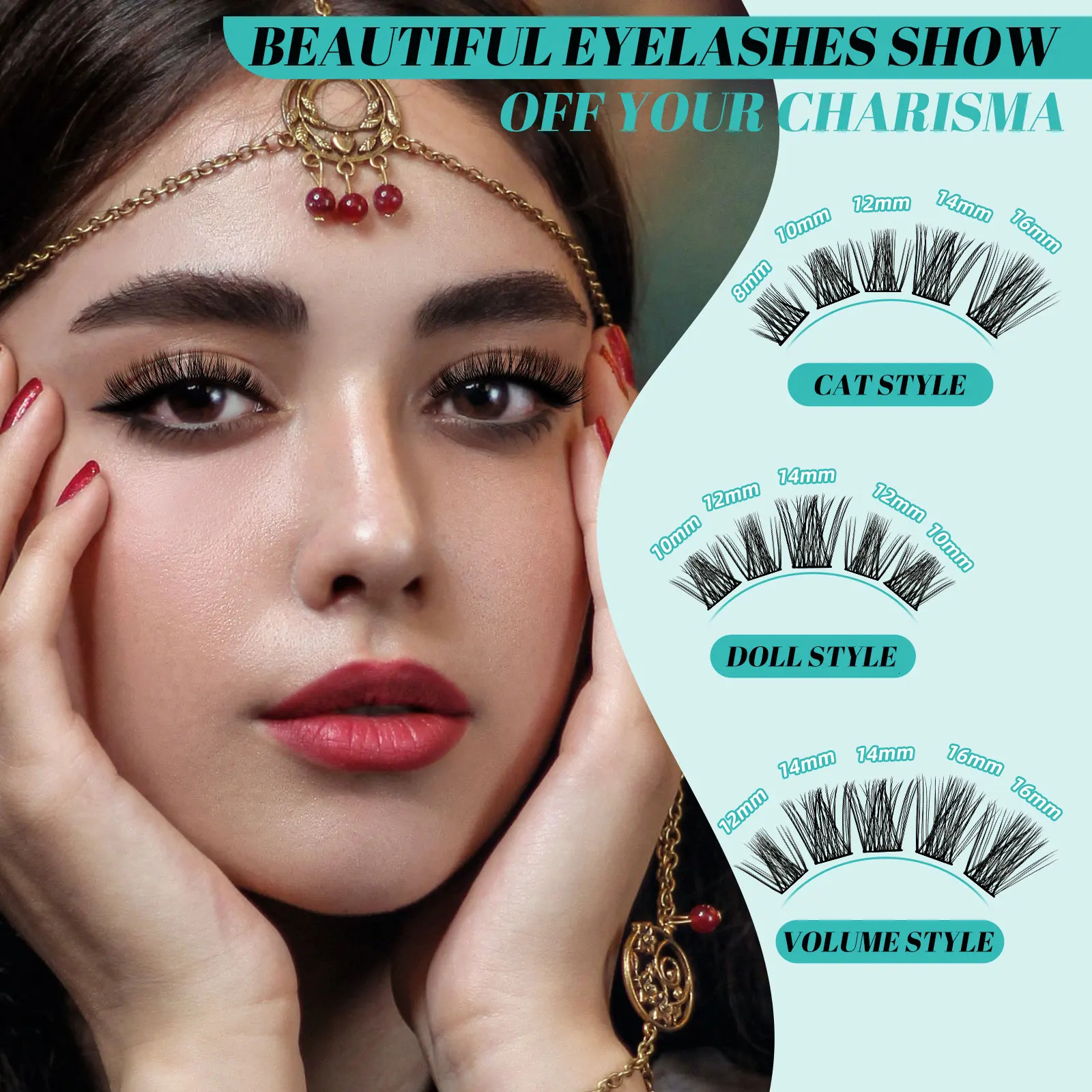 AMZGIRL LASH 168pcs DIY Eyelashes Kit Cluster Lashes D Curl Waterproof Bond and Seal with Remover Tweezer Easy Apply Premade Fan 241107
