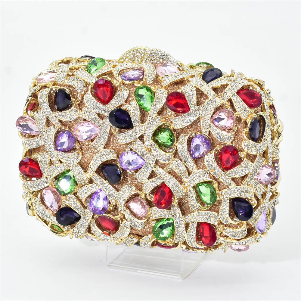 New Arrived Handbag Luxury Diamond Women Evening Bag Elegant Crystal Day Clutches Bag Shoulder Rhinestones for Ladies Bag