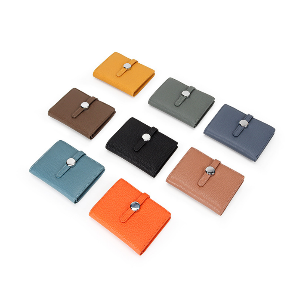 URBAN MASTER Cowhide Women's Short Wallet Genuine Cow Leather Fashion Drawstring Wallets Female Coin Purse Card Holder