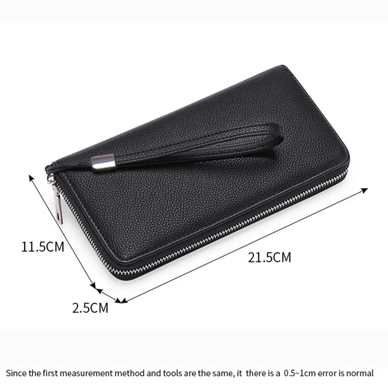 Women's Long Wallet for Men Women RFID Blocking Clutch Organizer Zipper Wallets Leather Business ID Credit Card Holder Purses