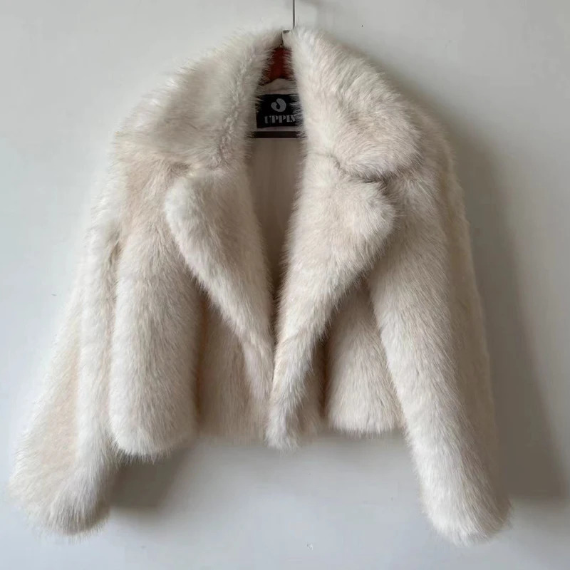 Autumn Winter Fur Coat Womens Short Lazy Style Fox Fur Leather Jacket Cut Fluffy Casaco De Pele Feminino 241106