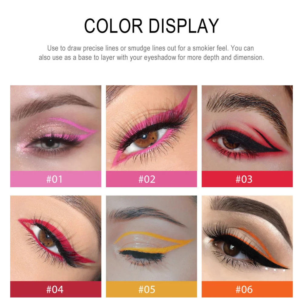 20 pieces of color eyeliner suit waterproof eyeliner pen durable eye shadow matte eyeliner cosmetics gift box 241107