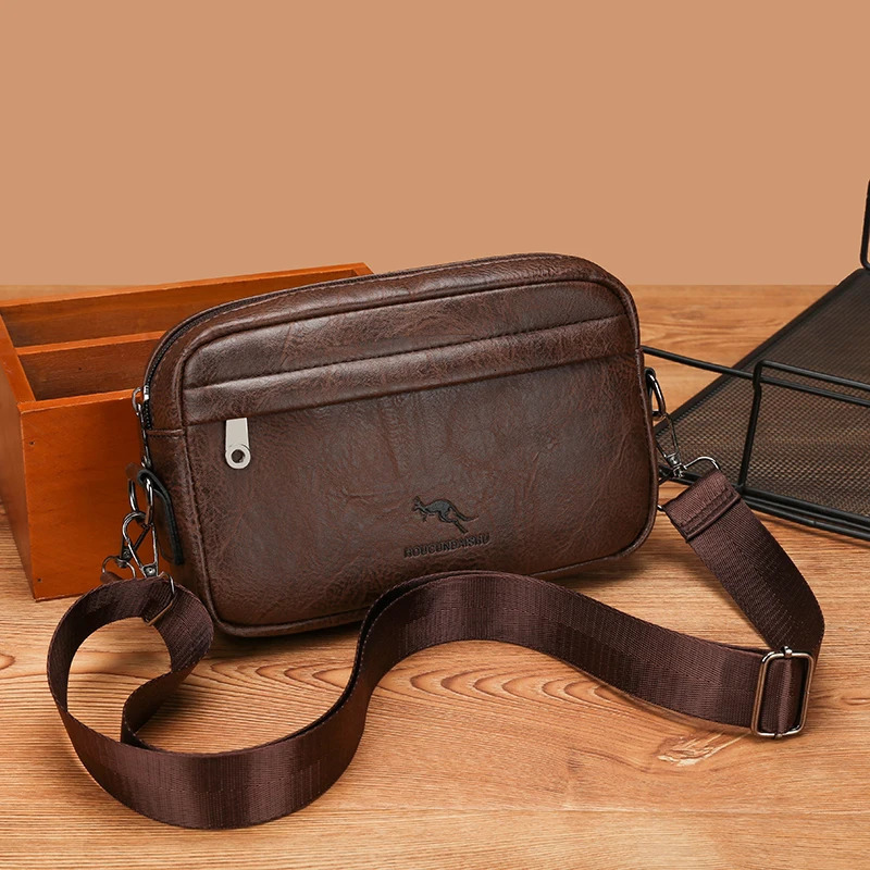 Men Shoulder Bag y n Small Messenger Crossbody High Qaulity Flap Tote Male Handbag Leather Bags 241106