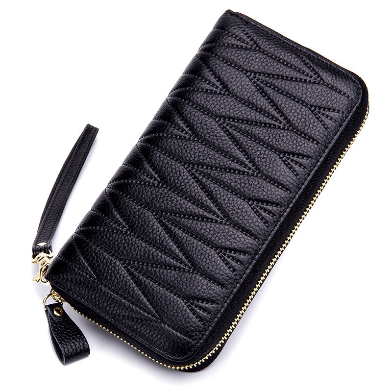 Fashion Women Wallet Long Clutch Bags Anti Rfid Business Card Holder Card Porte Feuille Femme Money Pocket Coin Purse Zipper