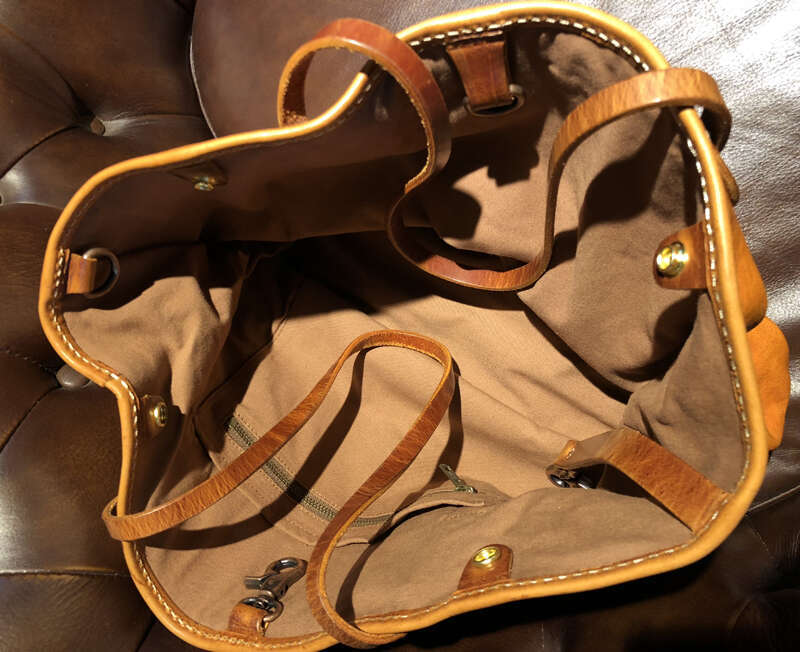 OLOEY Thick vegetable tanned cowhide shoulder women retro leather handbag large capacity tote bag ladies shopping bags