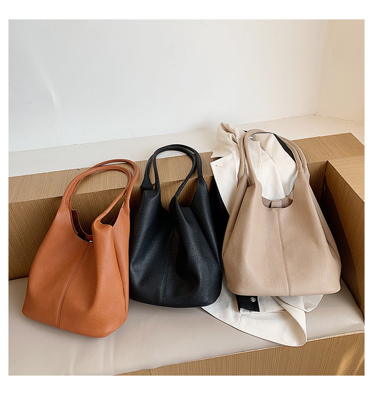 New Large Capacity Shoulder Bags PU Leather Women 2021 Simple Female Handbags Travel Brand Trending Ladies Hand Bag Big Totes