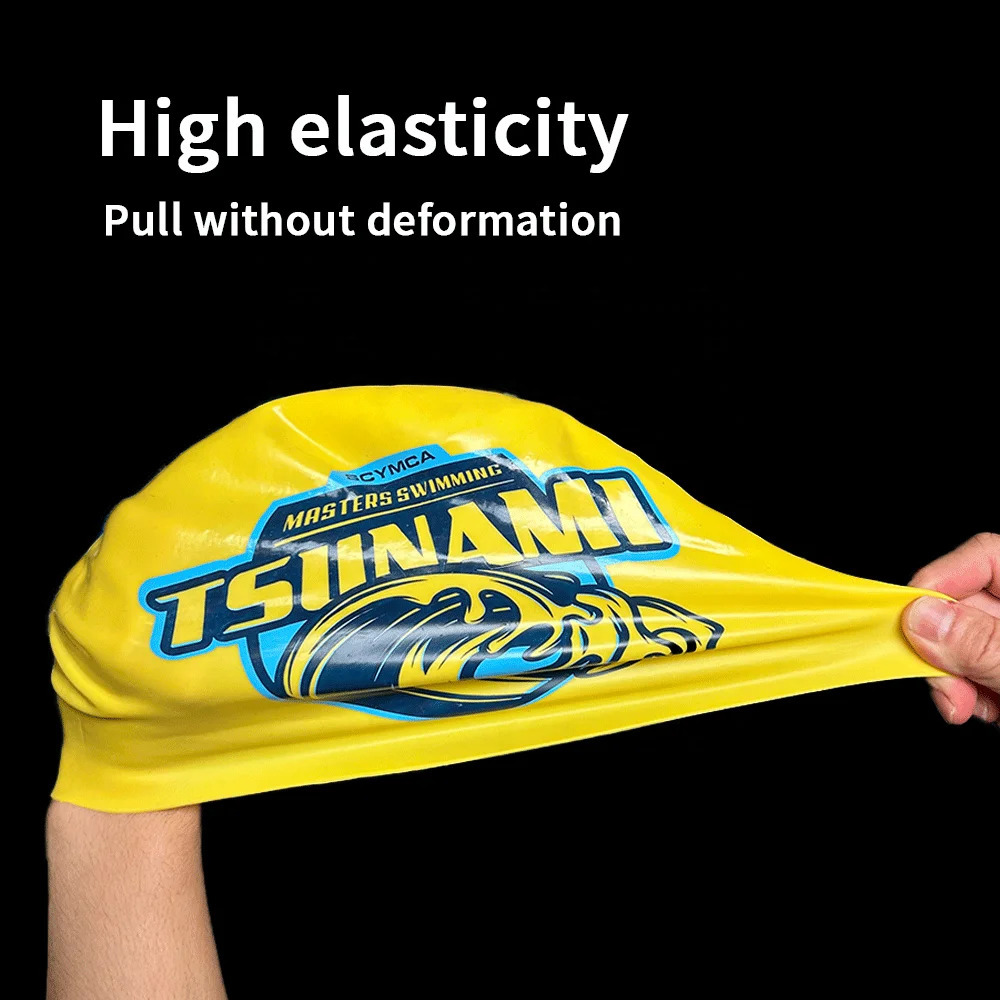 Custom arena training silicone magic competition swimming cap keep hair dry seamless swim 240403