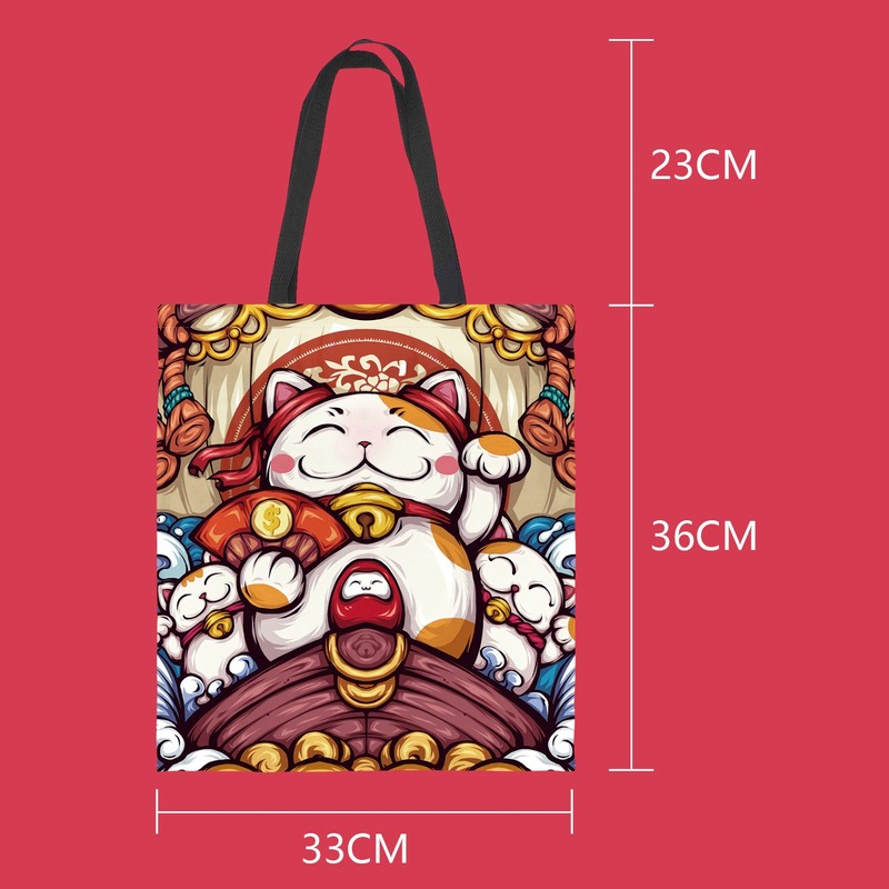 New Creative National Tide Art Chinese National Wind Tote Bag Canvas Bag Printing Tote Bag Shopping Bag