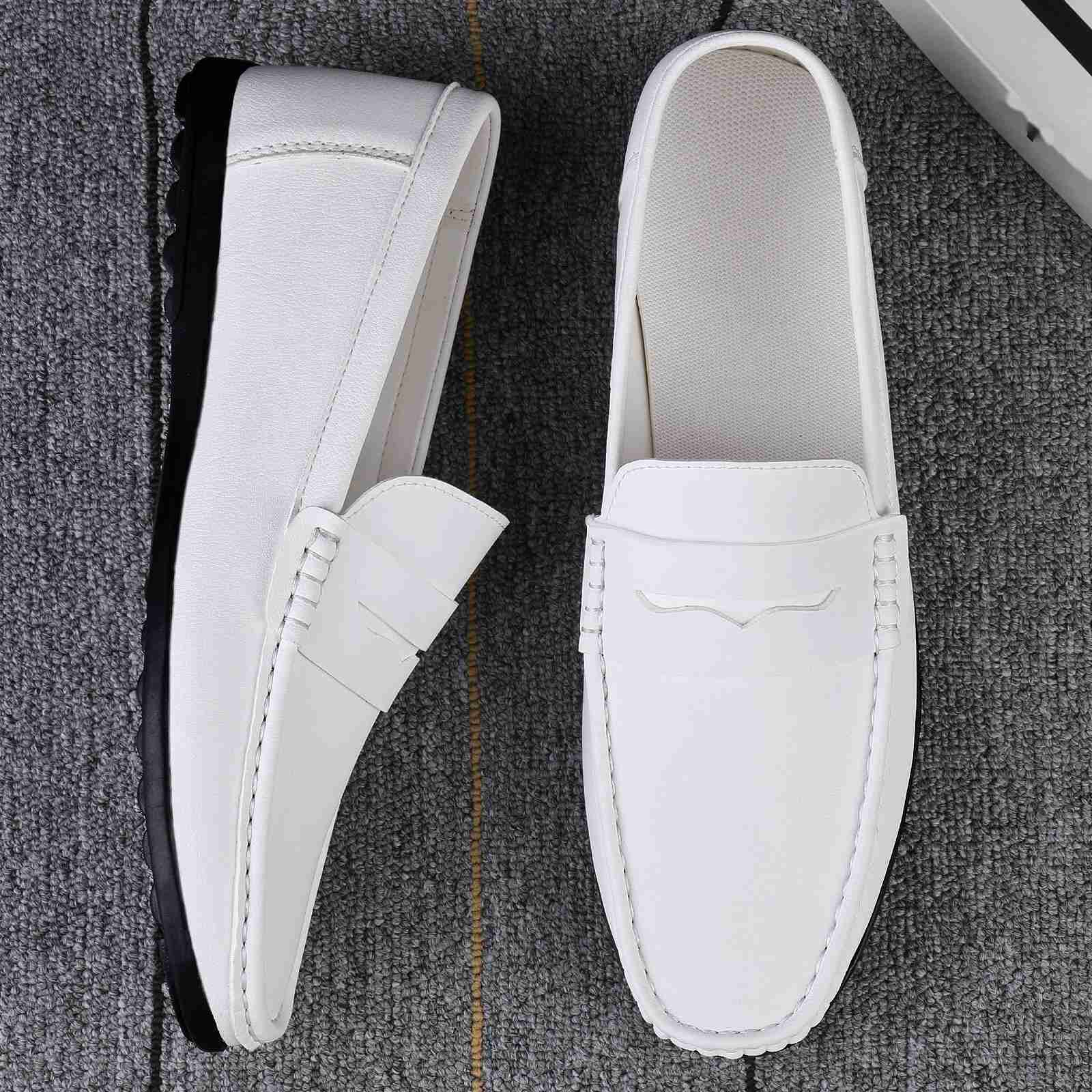 CMM Bean Shoes Mens Summer New Driving Flat Bottomed Casual Mens Shoes Trendy and Fashion Outdoor Lazy Loafers