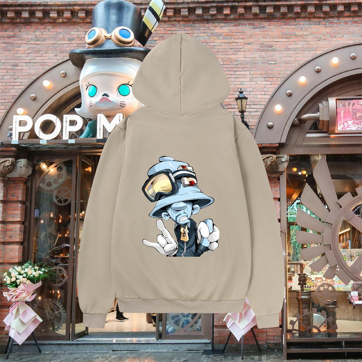2024 Autumn Winter Hoodie Long Sleeve Soft Popular Couples Hoodie Cartoon Print Top Pullover Hoodie Casual Daily Wear 350g Cotton