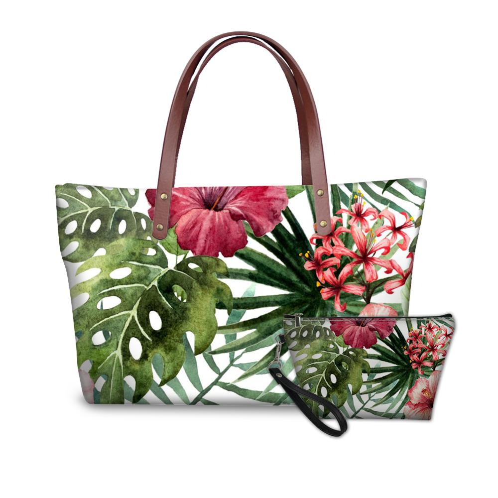 doginthehole Custom Your Own Logo/Image/Name/Photo Print Women 2PCS Set Handbags Brand Design Lady Shopping Tote Bag Female Bags