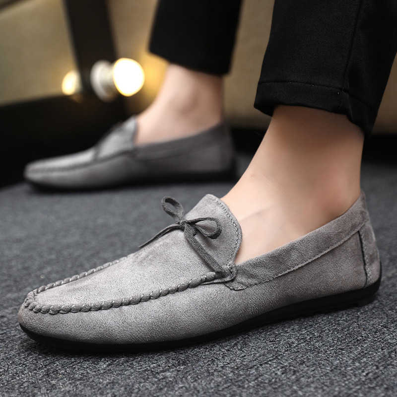 CMM Business Summer Mens Casual Trendy Shoes Wedding Groom Driving Fashion Loafer Shoes Lazy Thick Bottom