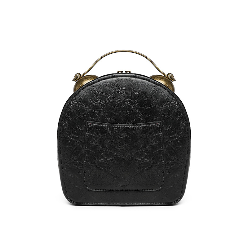New Women's Bag Retro Hand-held Package Walkable Clock Women's Bag One Shoulder Cross Bag Handbag
