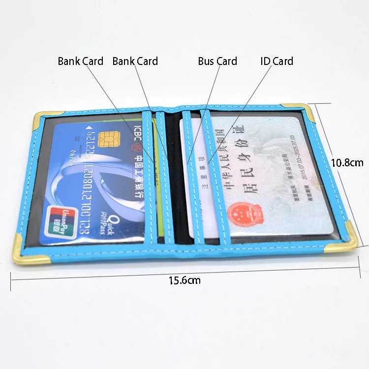 Soft Leather Travel Card Bus Pass Credit Card ID Card Wallet Cover Case Holder