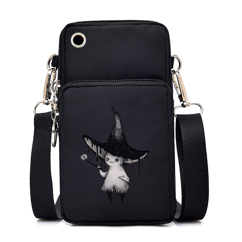 Women Purses and Handbags Cartoon Witch Magic Kawaii Mini Mobile Phone Bag Harajuku Tote Bag Wrist Bag Crossbody Bags for Women