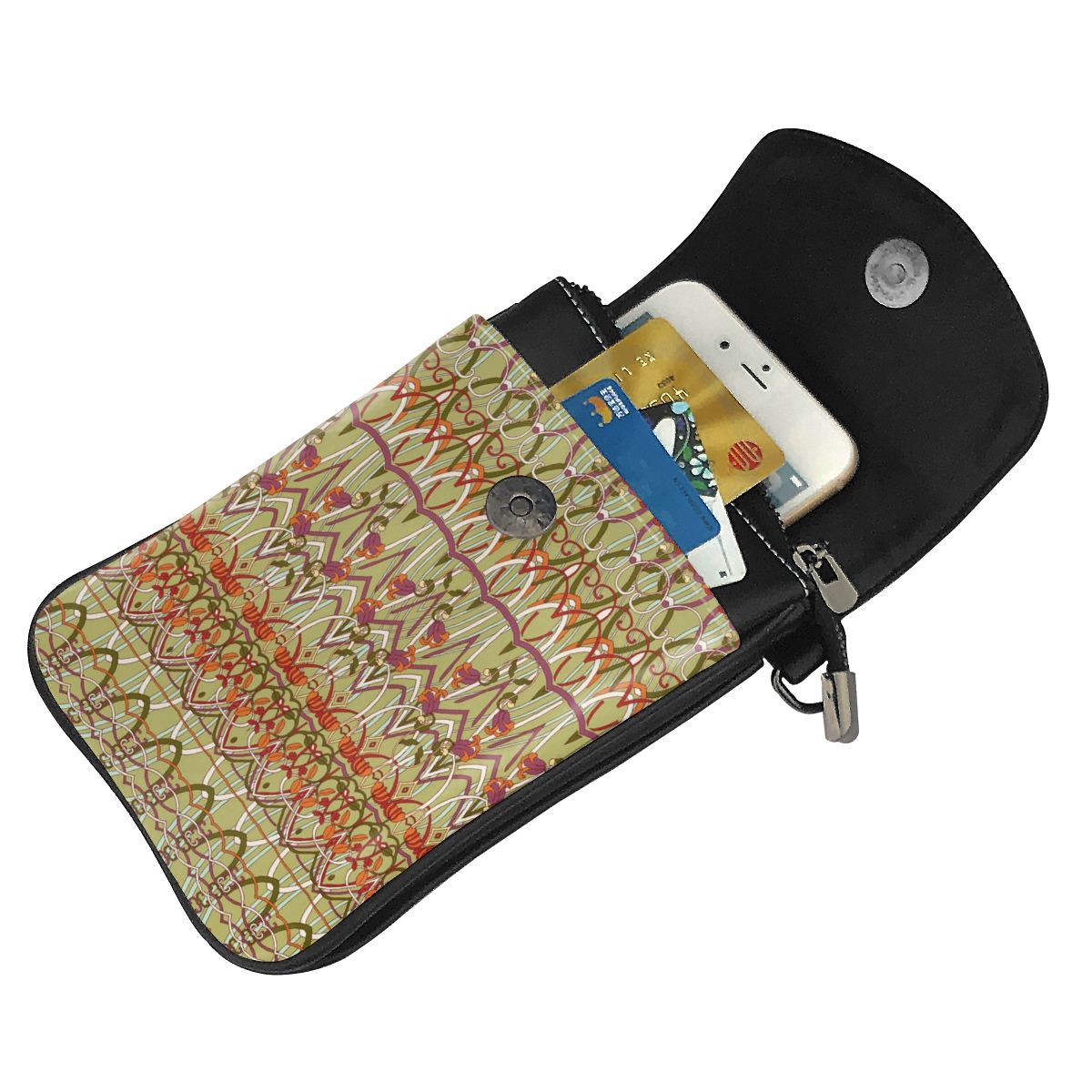NOISYDESIGNS Ethnic Style New Children Girls Small Shoulder Bag Kids Phone Bags PU Leather Crossbody Handbags Female