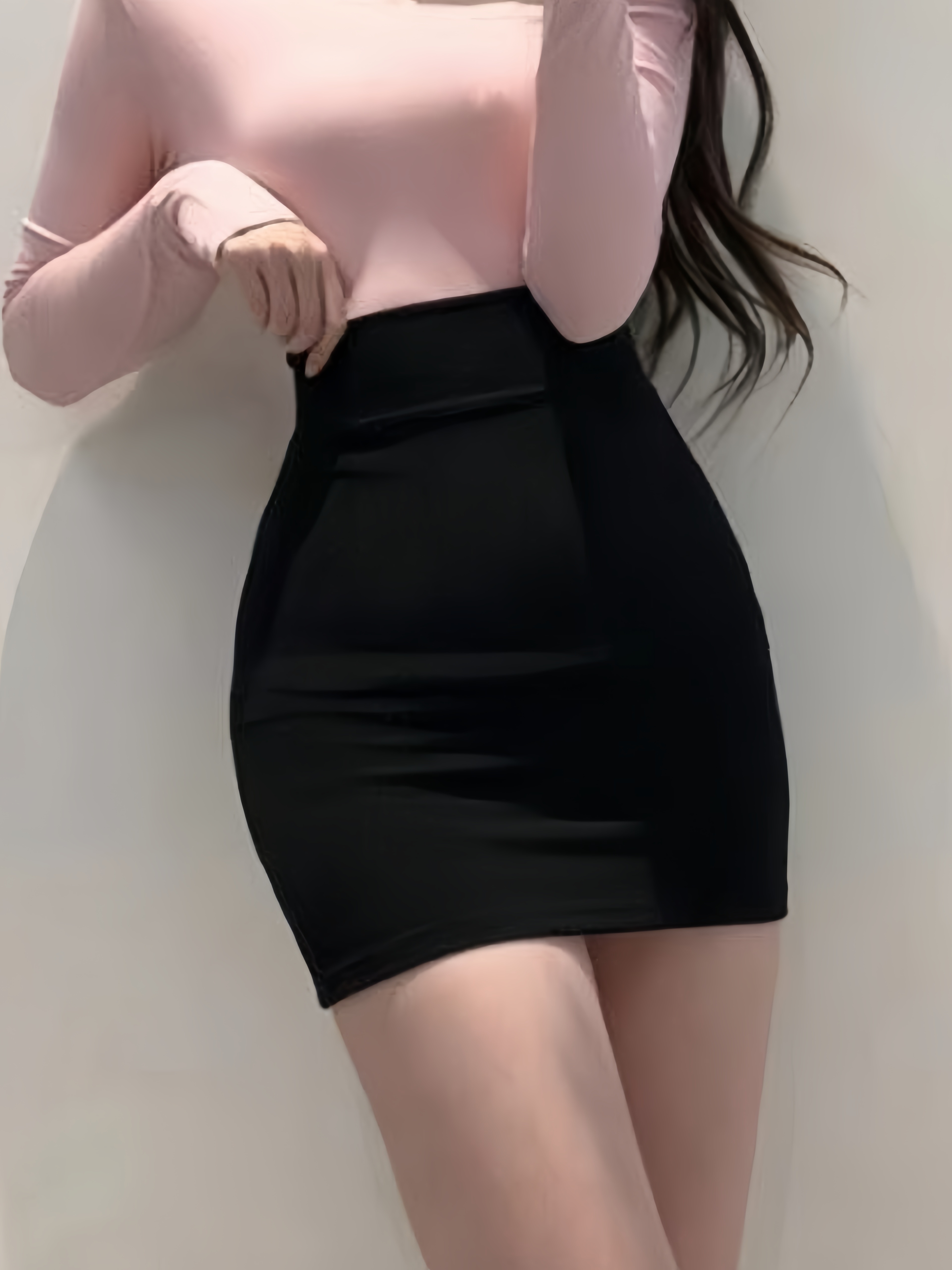 Sexy one-step skirt unlined high-waisted elastic skirt bustier skirt package hip skirt thin package skirt