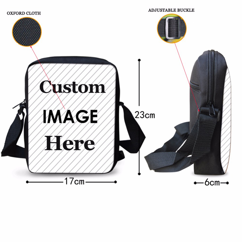 Custom Your Image/Logo 3D Print Women Messenger Bags Luxury Small Crossbody Bag for Ladies Shoulder Bag Girls Handbag Feminina