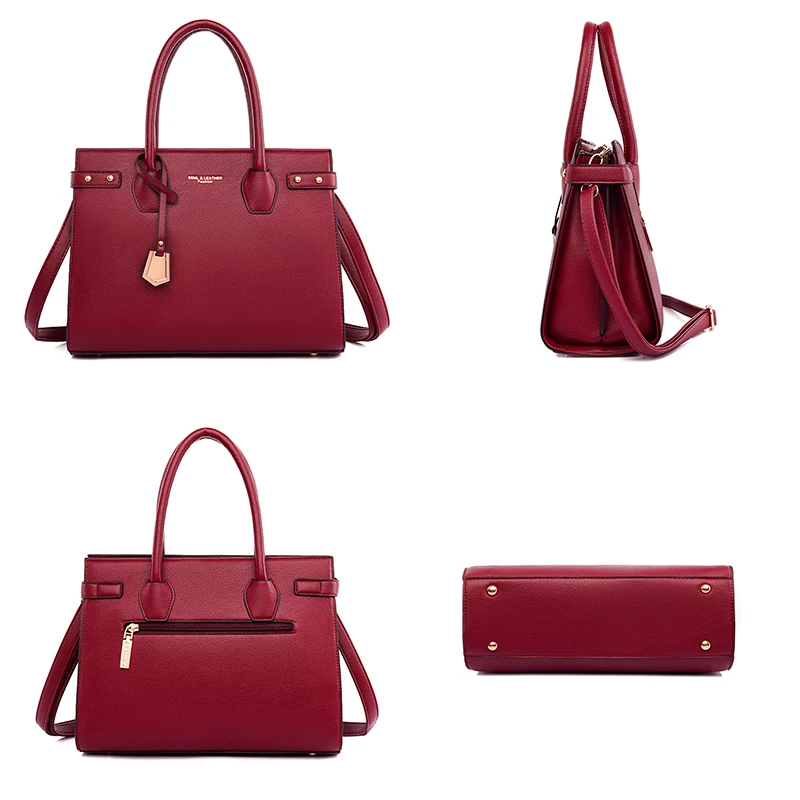 Genuine Handbags for Women 2024 New Luxury Ladies Hand Bags Female Leather Shoulder Top-Handle Crossbody Bags Casual Tote Sac