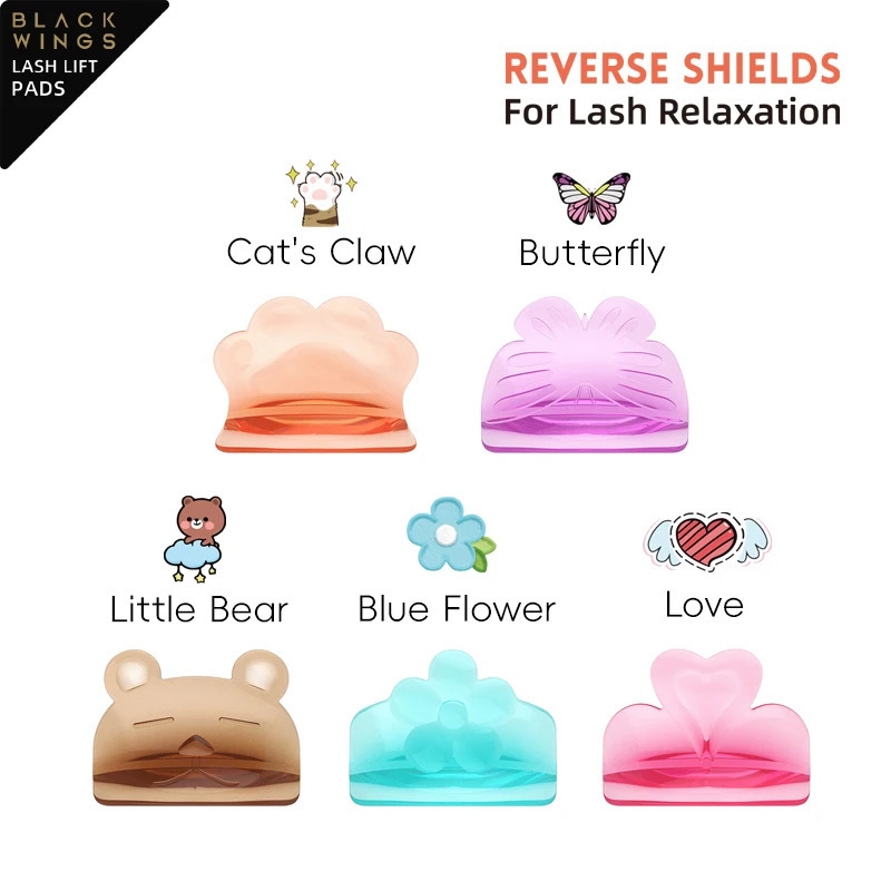 Reverse Shield rEyelash Curling Lift Pad Eyelash Pad Silicone Rod for Eyelash Used for Eyelash Makeup 241107