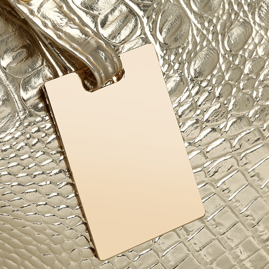 Luxury Handbags Women Bags Designer Holographic Sliver Shopping Bags Casual Crocodile Pattern Tote Large Capacity Shoulder Bags