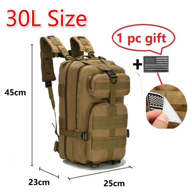 30L/50L 1000D Nylon Waterproof Backpack Outdoor Rucksacks Tactical Sports Camping Hiking Fishing Hunting Bag 241106