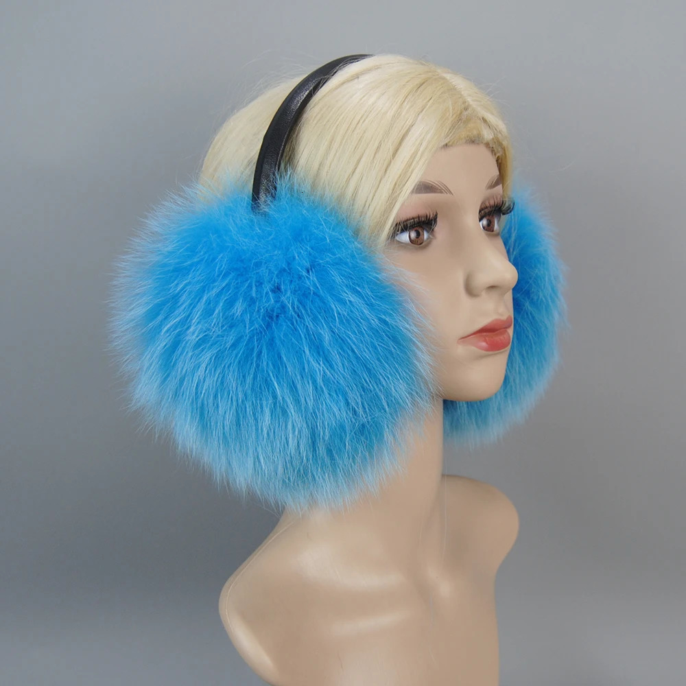Womens Winter Warm True Fox Fur Earrings Fashionable Womens 100% Natural Fox Fur Earrings Girls True Fox Fur Earrings 241107