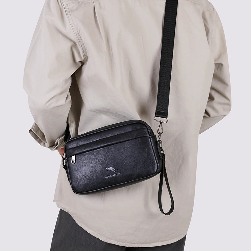 Men Shoulder Bag y n Small Messenger Crossbody High Qaulity Flap Tote Male Handbag Leather Bags 241106