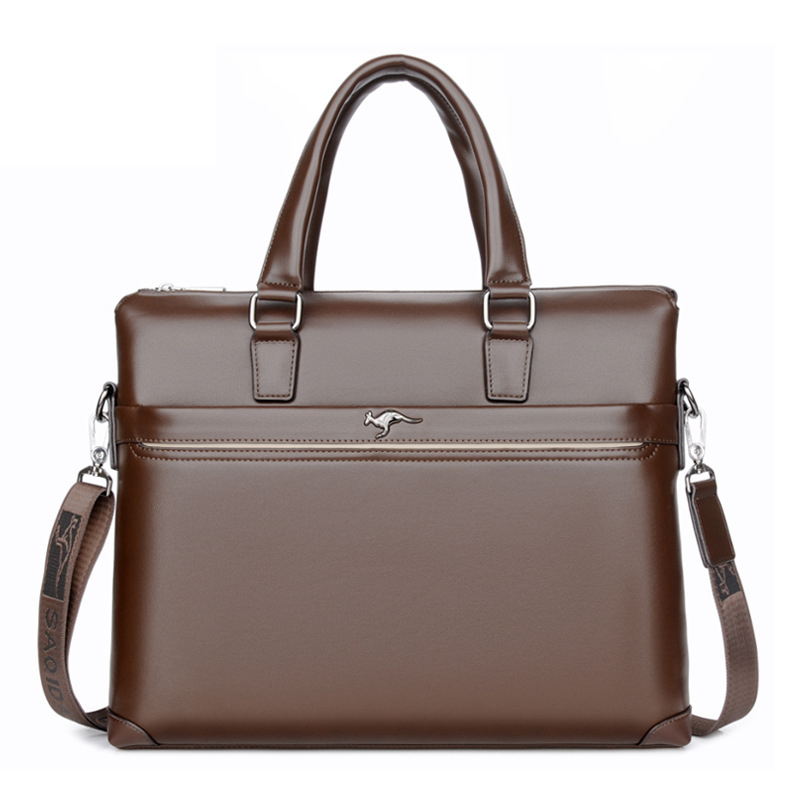 Fashion Genuine Leather Men Office Bag Handbag Business Casual Men's Travel Bag Laptop Shoulder Messenger Bags Tote Briefcase