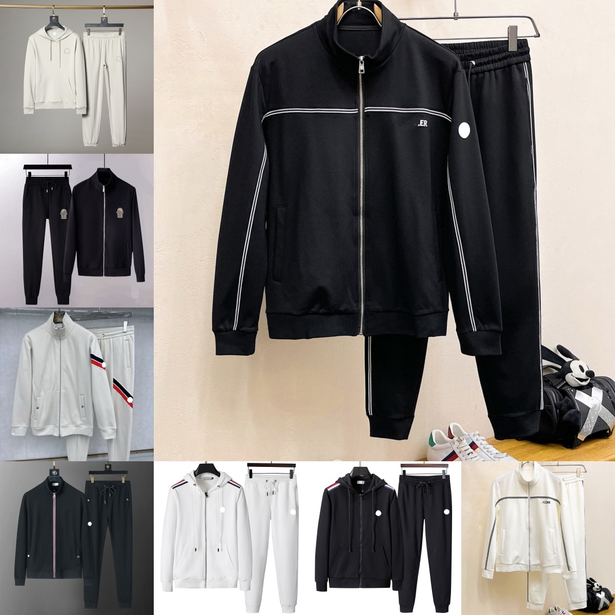 Designer Fashion mens tracksuits zipper jackets and sport pants tracksuit sets woman tracksuits jogger leisure trousers track suits