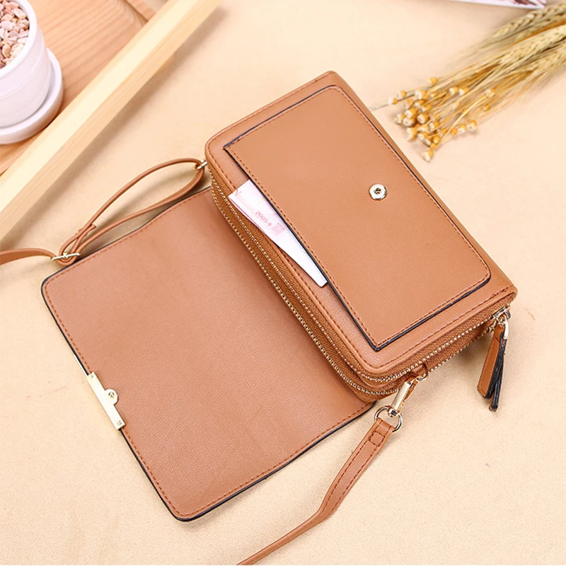 Fashion Crossbody Bags New Pu Leather Women Handbags Female Multifunctional Large Capacity Shoulder Bags For Ladies Phone Purse