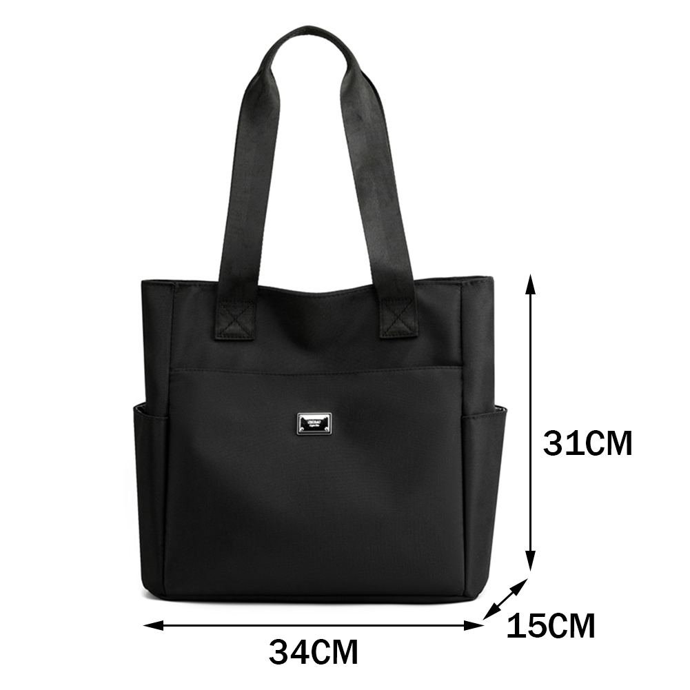 Female Hand Bag Nylon Commute Bag Multi-Pockets Large Capacity Casual Fashion Portable Simple Elegant for Weekend Vacation