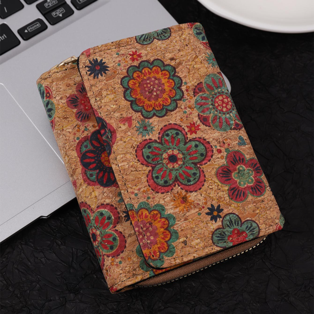 Portable Geometric Multi Card Long Wallet with Advanced Sense and Multifunctional Wallet, Personalized Art Retro Wood Wallet