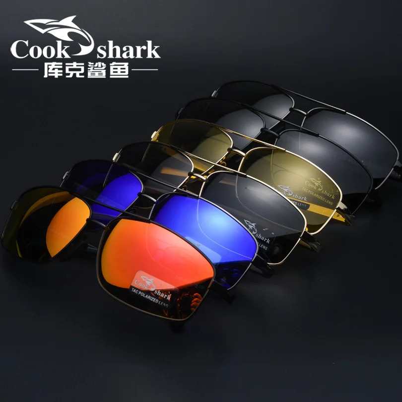 Cook Sharks color changing sunglasses for men tidal polarized driving goggles night vision goggles 241106