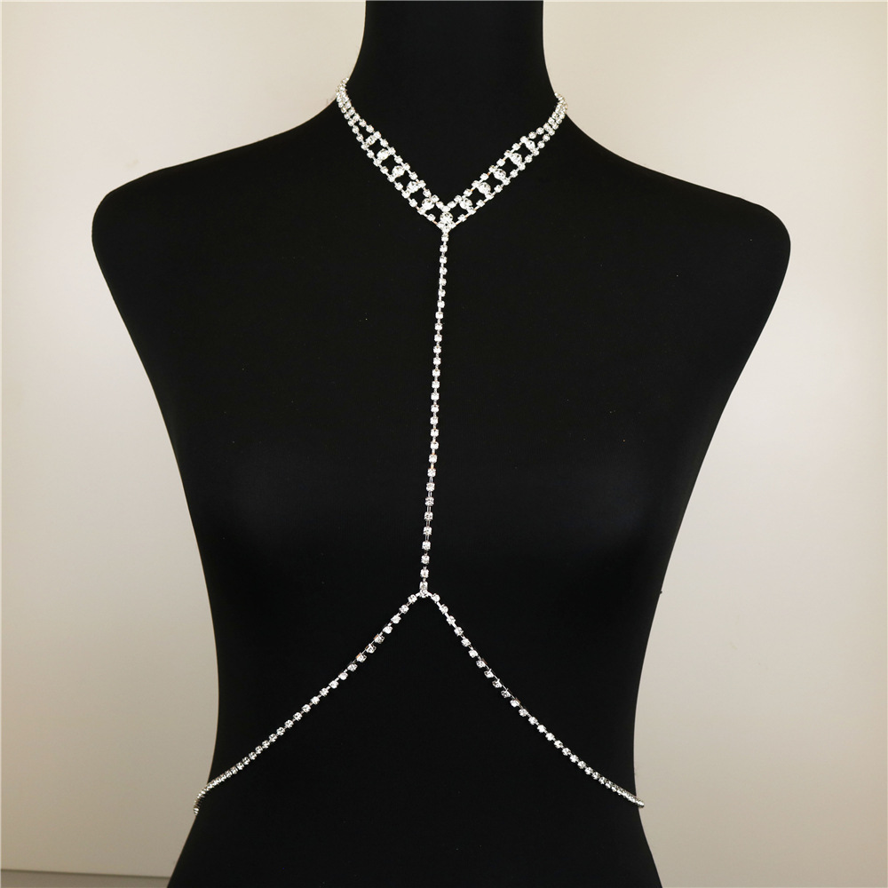 Wedding Accessories Multi-layer Rhinestone Body Waist Chain