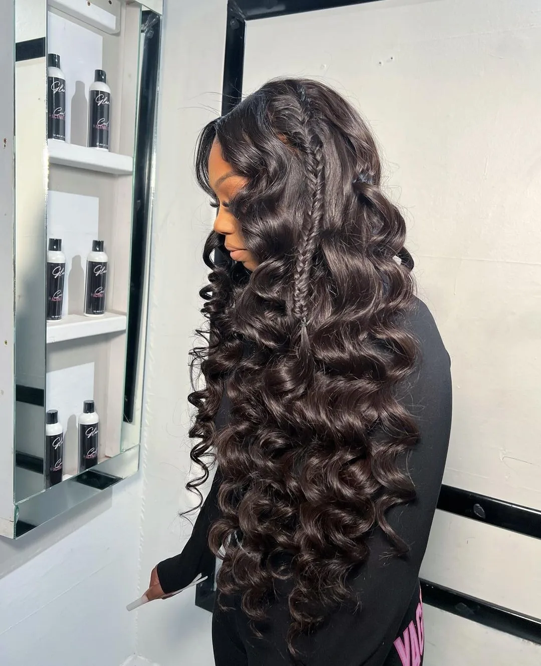 Free shipping Peruvian Soft 13x4 Loose Deep Wave Front Human Hair Wigs for Women Remy Black /red/blonde HD Transparent Lace Frontal Wig