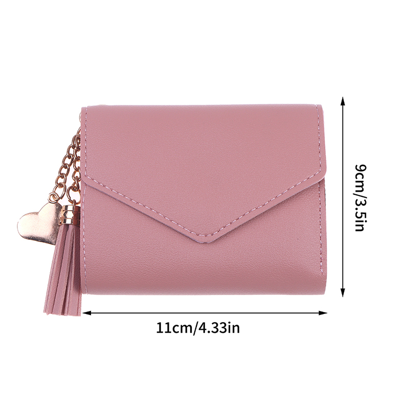 1Pc Short Tassel Wallet Women Fashion Purse Mini Coin Purse Female Money Pocket Small Card Holder Bag Girl Clutch Bag