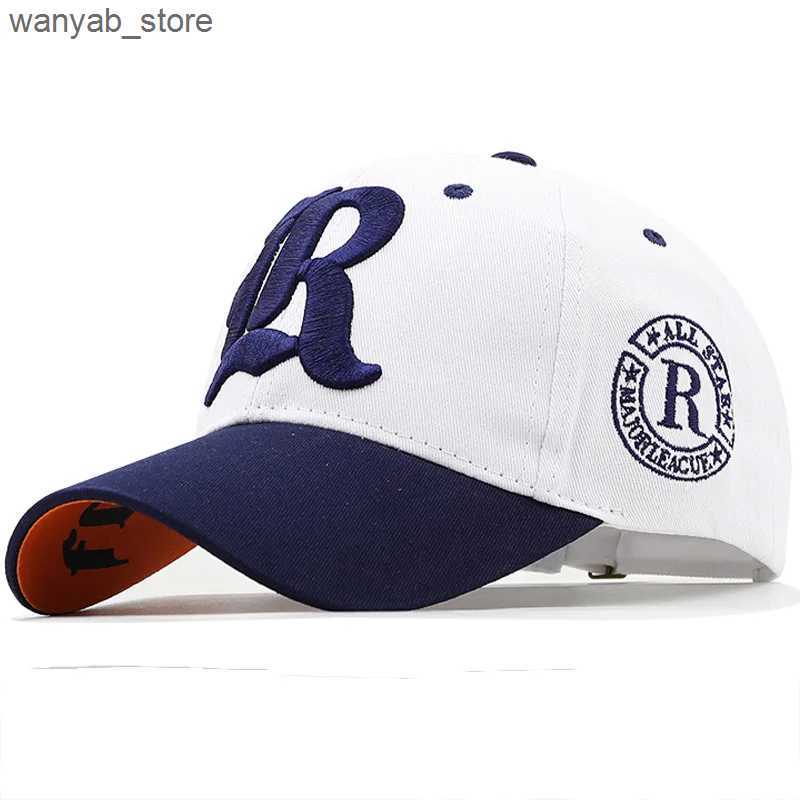 Ball Caps New unisex 3D letter embroidered baseball cap Snapback fashionable casual couple sun hat mens direct shipping hat L240910