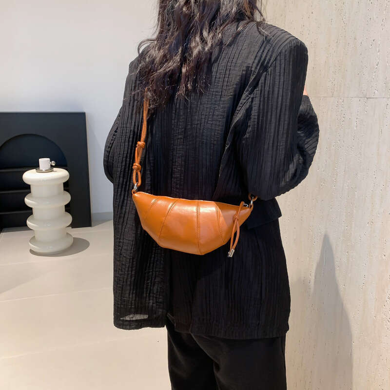 French style niche casual women's shoulder 2024 new trendy fashionable saddle bag, personalized and simple crossbody bag