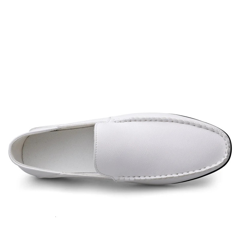 Plus Size 47 Leather Mens Shoes Casual Official Mens Shoes Moccasins Italy Breathable Sliding Mens Shoes 241106