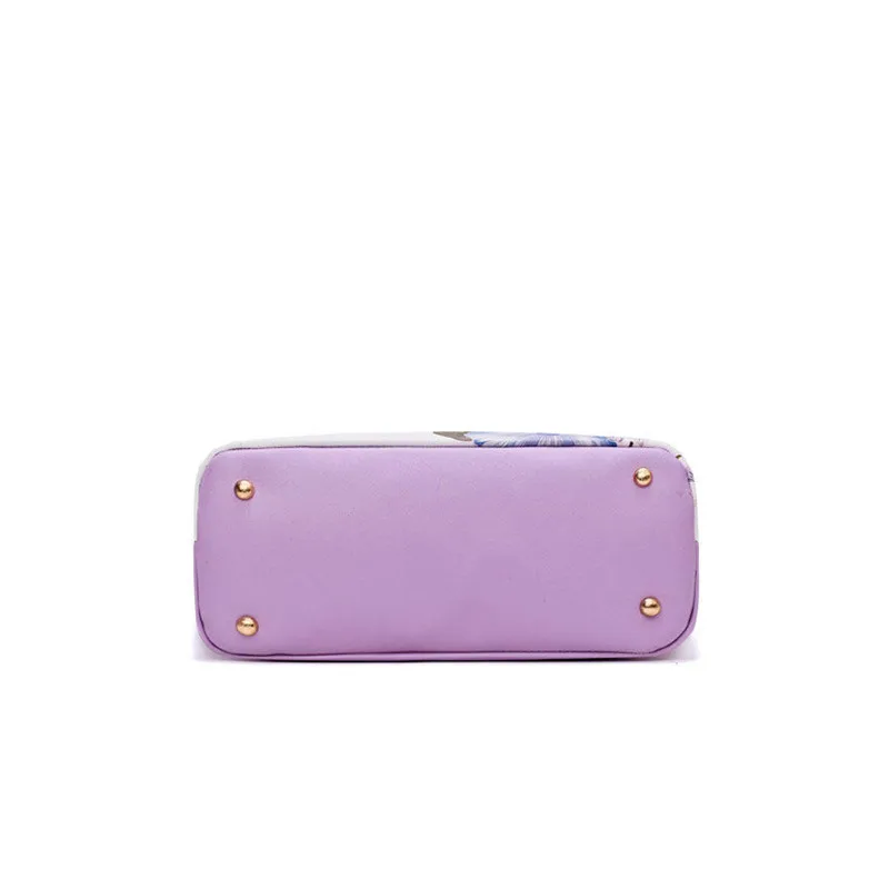 2023 New Arrivals 6pcs/Set Fashion Women Handbags Prints PU Leather Composite Bag Clutch Set Large Shoulder Bag Purse Female
